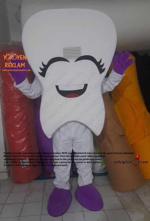 Diş Maskotu / Kartal Belediyesi / Kadın maskot kostümü
