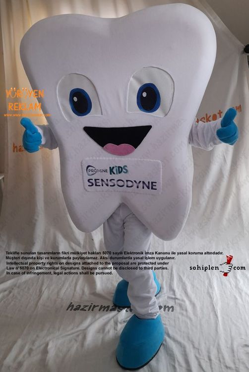 Sensodyne Kids Diş Maskot Kostümü maskot kostümü