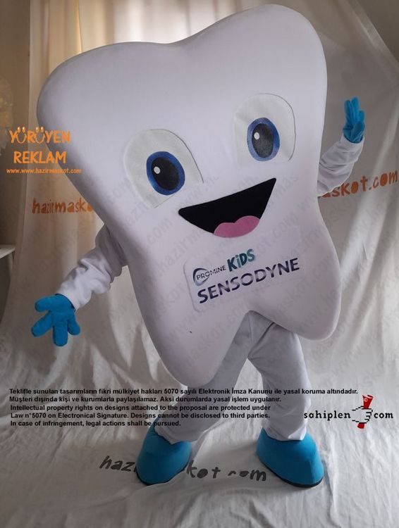 Sensodyne Kids Diş Maskot Kostümü maskot kostümü