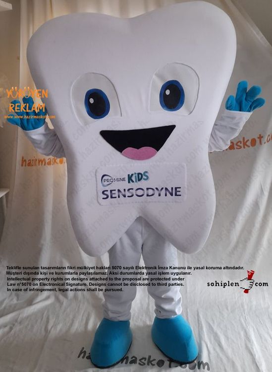 Sensodyne Kids Diş Maskot Kostümü maskot kostümü