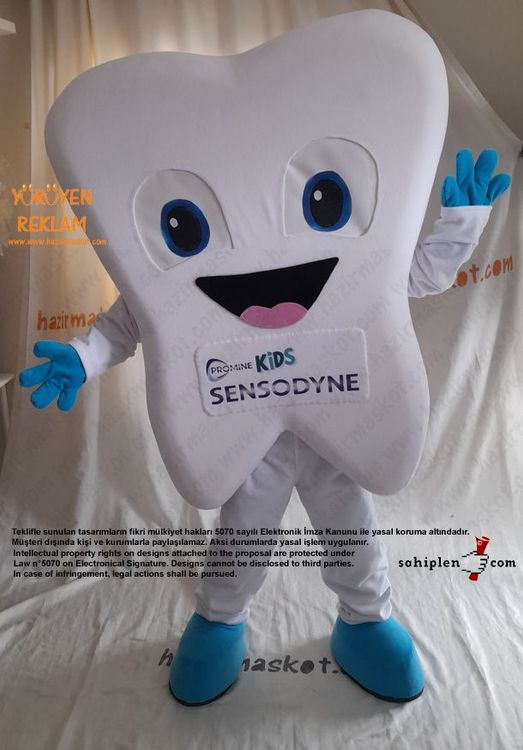 Sensodyne Kids Diş Maskot Kostümü maskot kostümü