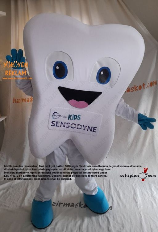 Sensodyne Kids Diş Maskot Kostümü maskot kostümü