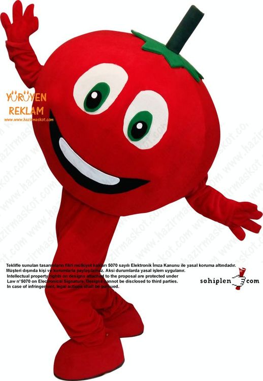 Domates Maskotu maskot kostümü