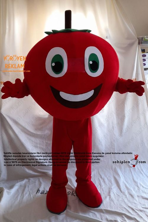 Domates Maskot Kostümü / Pazarama maskot kostümü