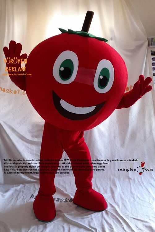 Domates Maskot Kostümü / Pazarama maskot kostümü