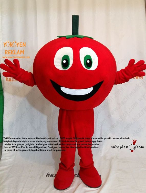 Domates Maskotu maskot kostümü