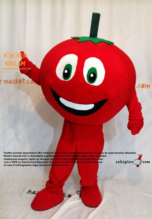 Domates Maskotu maskot kostümü