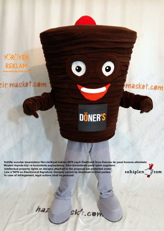Döner Maskot Kostümü / Fransa maskot kostümü