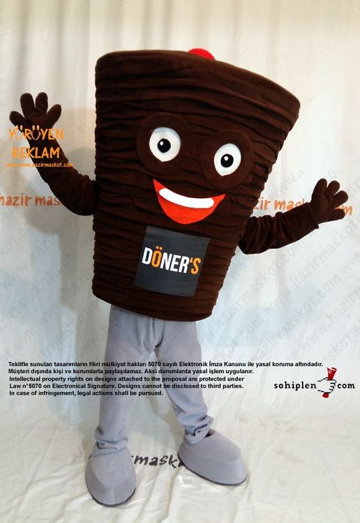 Döner Maskot Kostümü / Fransa maskot kostümü