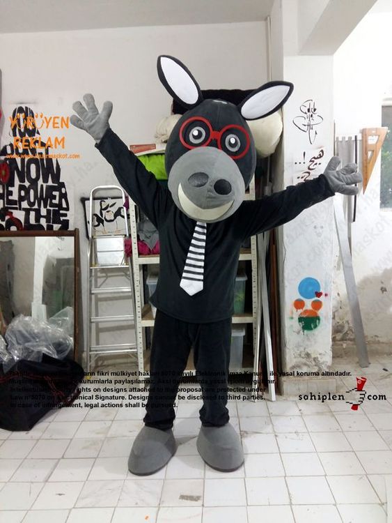 Eşek Maskot Kostümü / Mopak maskot kostümü