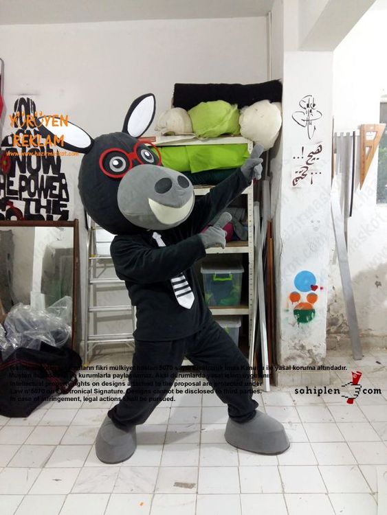 Eşek Maskot Kostümü / Mopak maskot kostümü