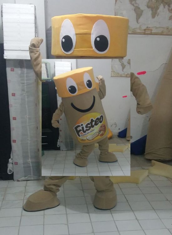Fisteo Fıstık Ezmesi Kavanozu Maskot Kostümü maskot kostümü