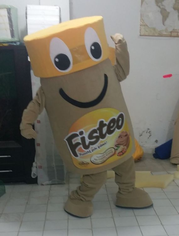 Fisteo Fıstık Ezmesi Kavanozu Maskot Kostümü maskot kostümü