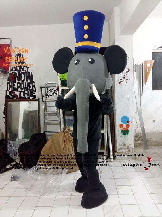Fil Maskotu / Mopak maskot kostümü