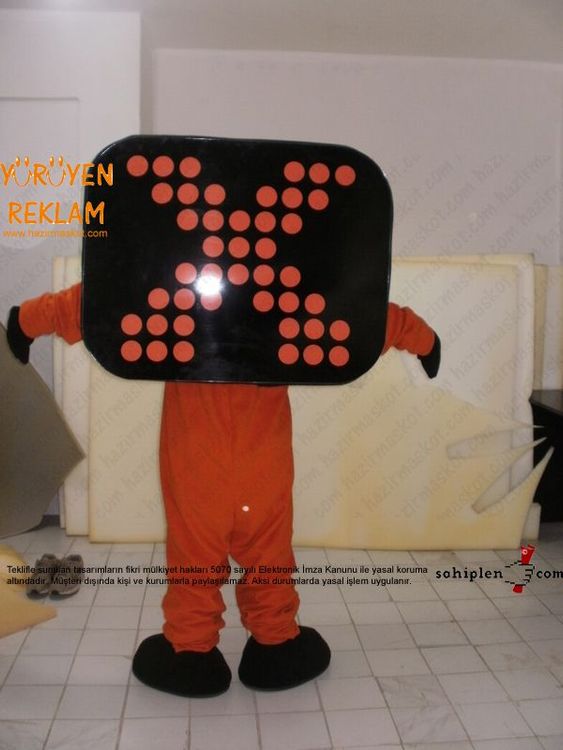 Spor X Logo Maskotu maskot kostümü