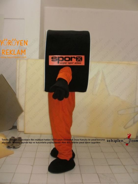 Spor X Logo Maskotu maskot kostümü