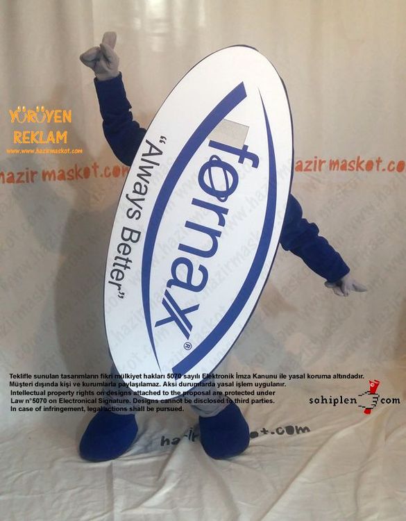 Fornax Logo Maskot kostümü maskot kostümü