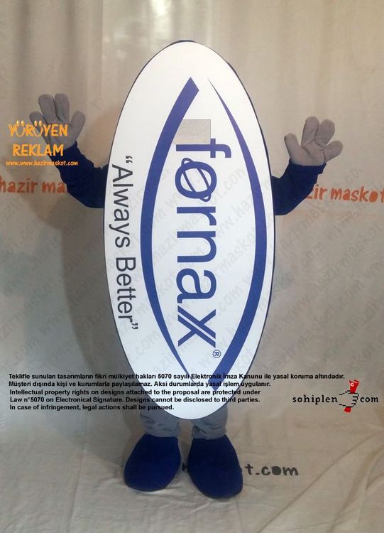 Fornax Logo Maskot kostümü maskot kostümü