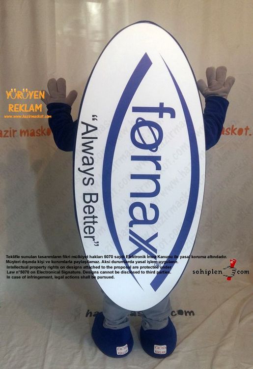 Fornax Logo Maskot kostümü maskot kostümü