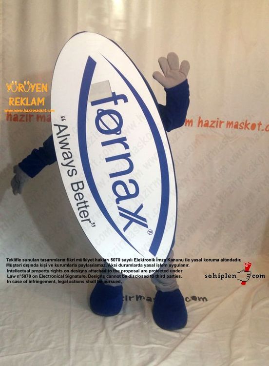 Fornax Logo Maskot kostümü maskot kostümü