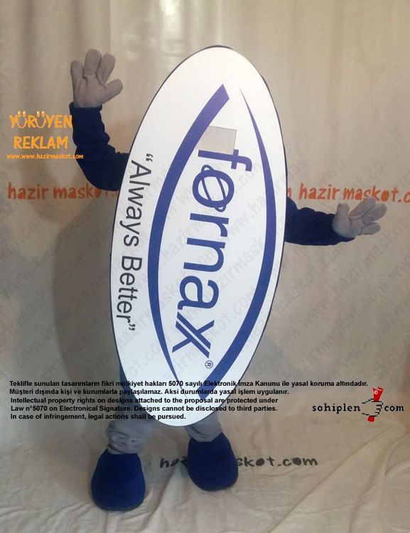 Fornax Logo Maskot kostümü maskot kostümü