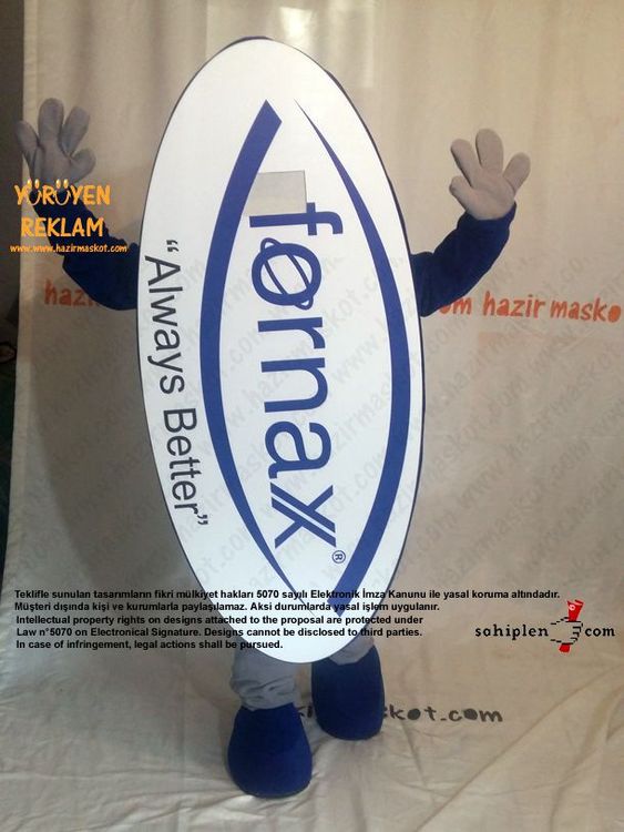 Fornax Logo Maskot kostümü maskot kostümü