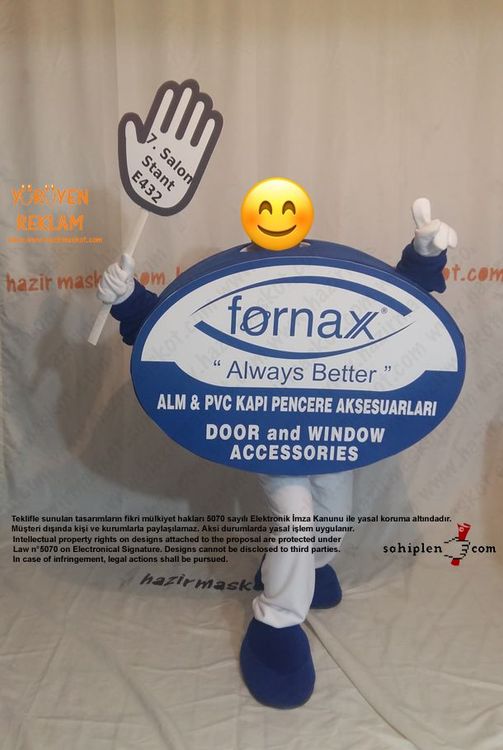 Logo Maskot kostümü / Fornax maskot kostümü