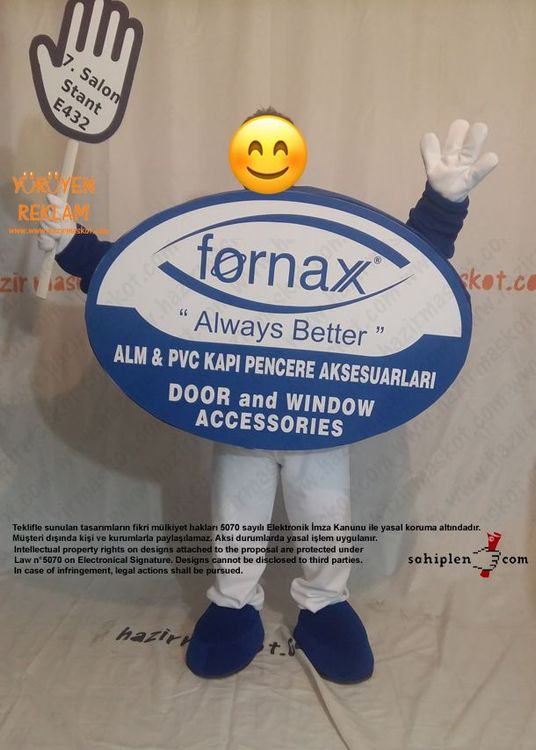 Logo Maskot kostümü / Fornax maskot kostümü