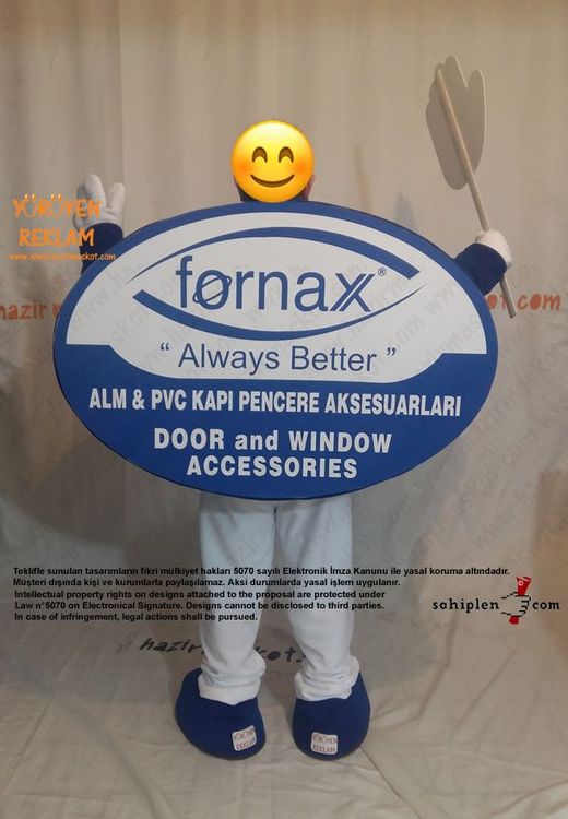 Logo Maskot kostümü / Fornax maskot kostümü