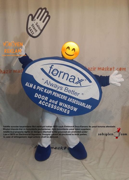Logo Maskot kostümü / Fornax maskot kostümü