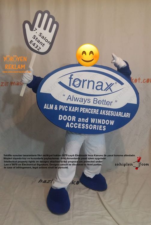 Logo Maskot kostümü / Fornax maskot kostümü