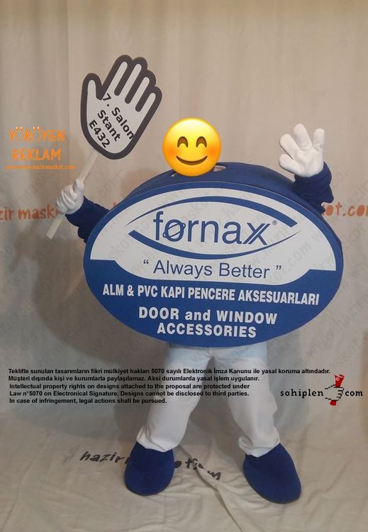 Logo Maskot kostümü / Fornax maskot kostümü