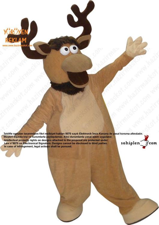 Geyik Maskotu maskot kostümü