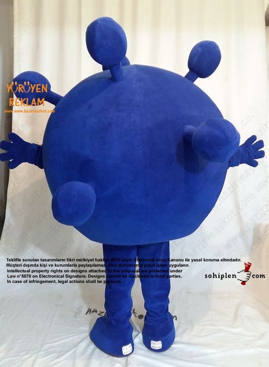 Virüs maskot kostümü / Roche Türkiye maskot kostümü