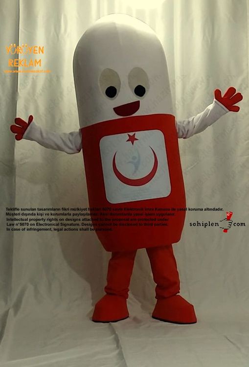 Antibiyotik İlaç Maskot / Yalova Kamu Hastaneleri Birliği maskot kostümü