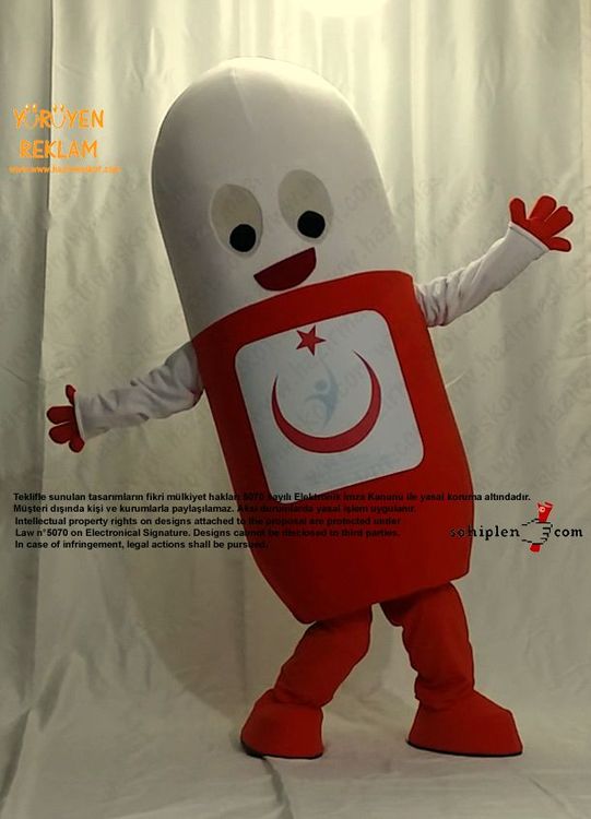 Antibiyotik İlaç Maskot / Yalova Kamu Hastaneleri Birliği maskot kostümü