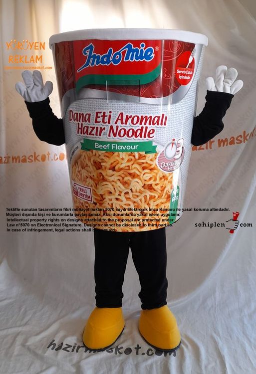 İndoMie Noddle Maskot Kostüm maskot kostümü