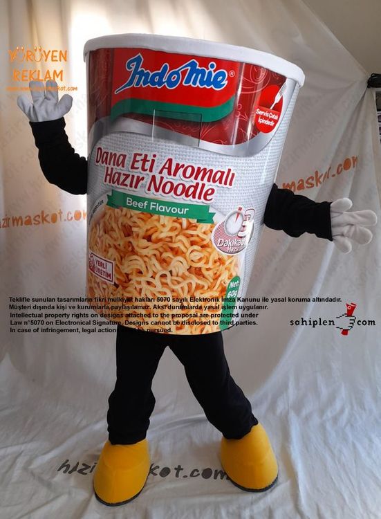 İndoMie Noddle Maskot Kostüm maskot kostümü