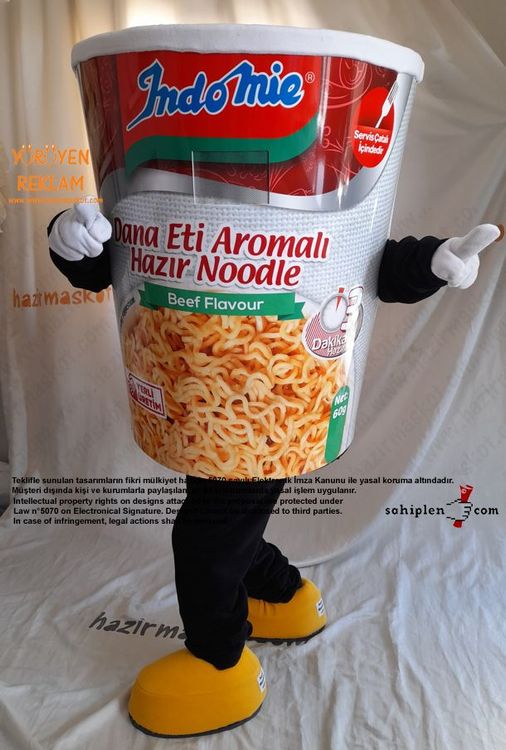 İndoMie Noddle Maskot Kostüm maskot kostümü