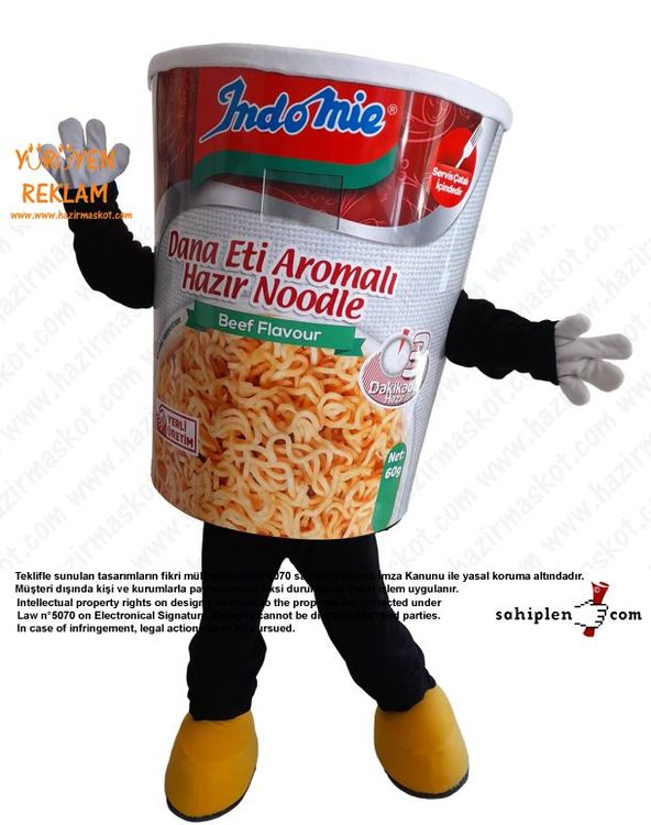 İndoMie Noddle Maskot Kostüm maskot kostümü