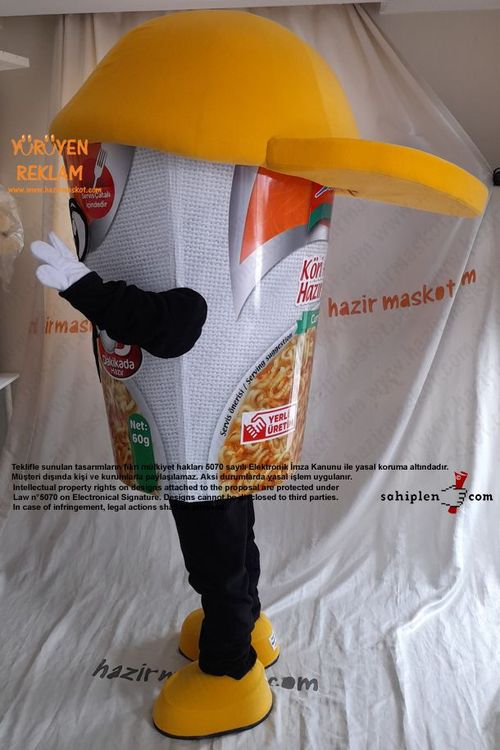 indoMie Noddle Maskot Kostümü maskot kostümü