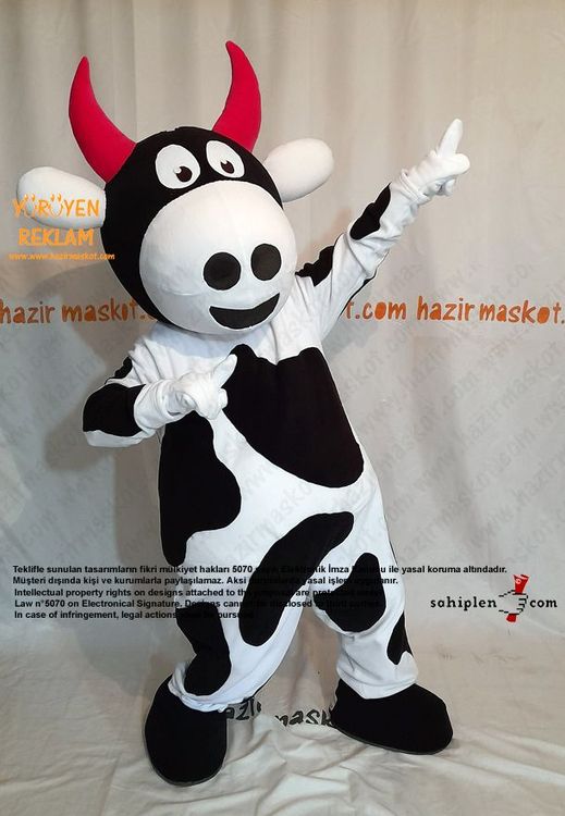 İnek Maskot Kostümü / Manisa İl Tarım Müdürlüğü maskot kostümü