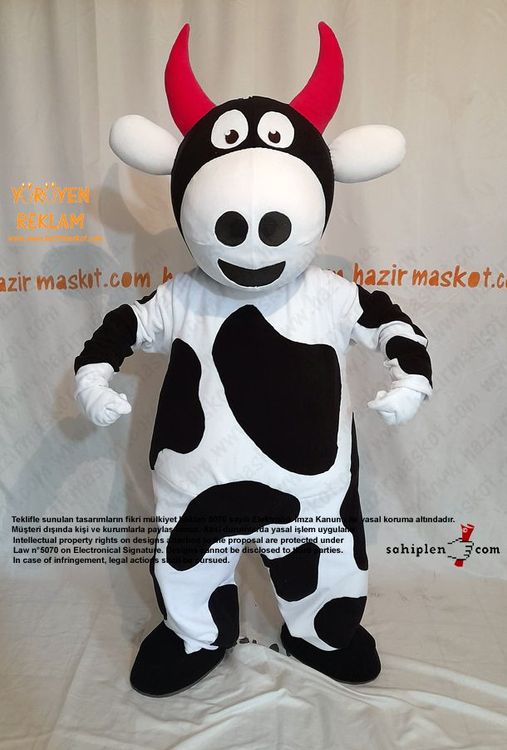 İnek Maskot Kostümü / Manisa İl Tarım Müdürlüğü maskot kostümü