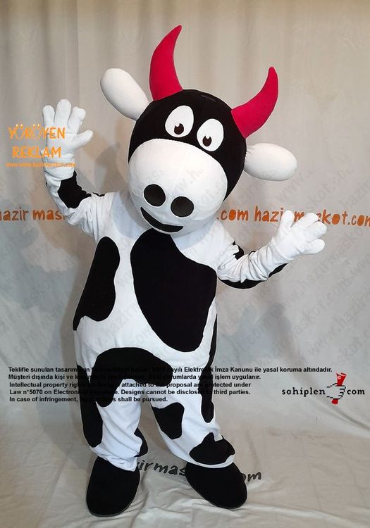 İnek Maskot Kostümü / Manisa İl Tarım Müdürlüğü maskot kostümü