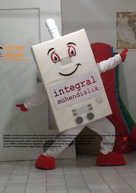 Kombi Maskot Kostümü / İntegral maskot kostümü