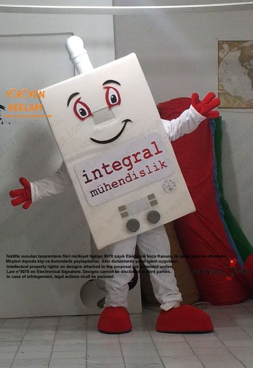 Kombi Maskot Kostümü / İntegral maskot kostümü