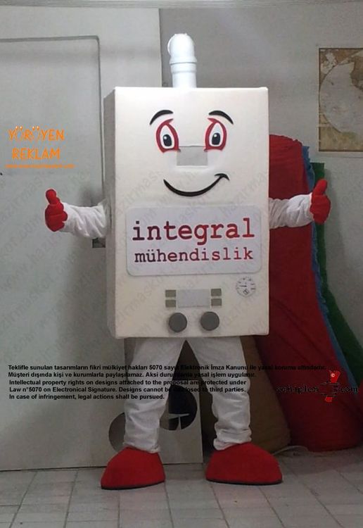 Kombi Maskot Kostümü / İntegral maskot kostümü