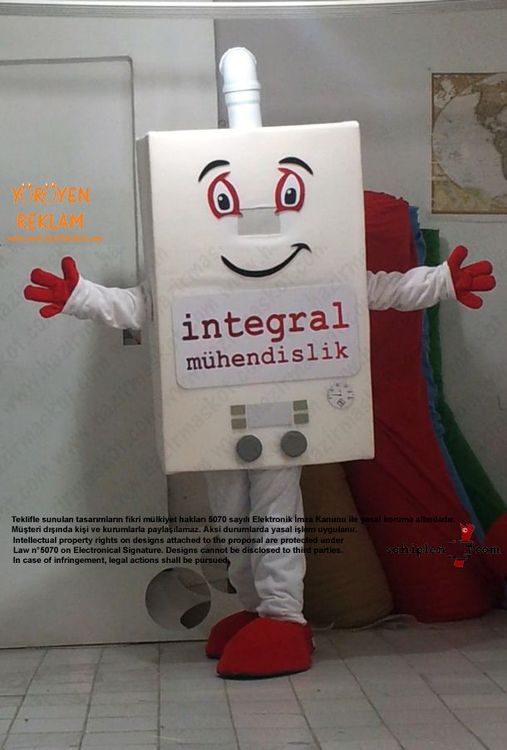 Kombi Maskot Kostümü / İntegral maskot kostümü