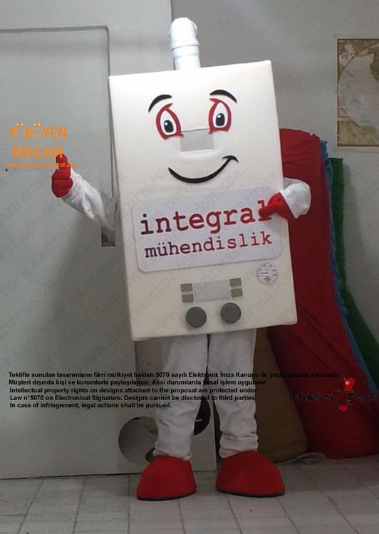 Kombi Maskot Kostümü / İntegral maskot kostümü