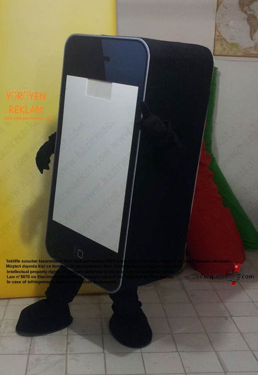 iPhone Maskotu Yağmaksan maskot kostümü